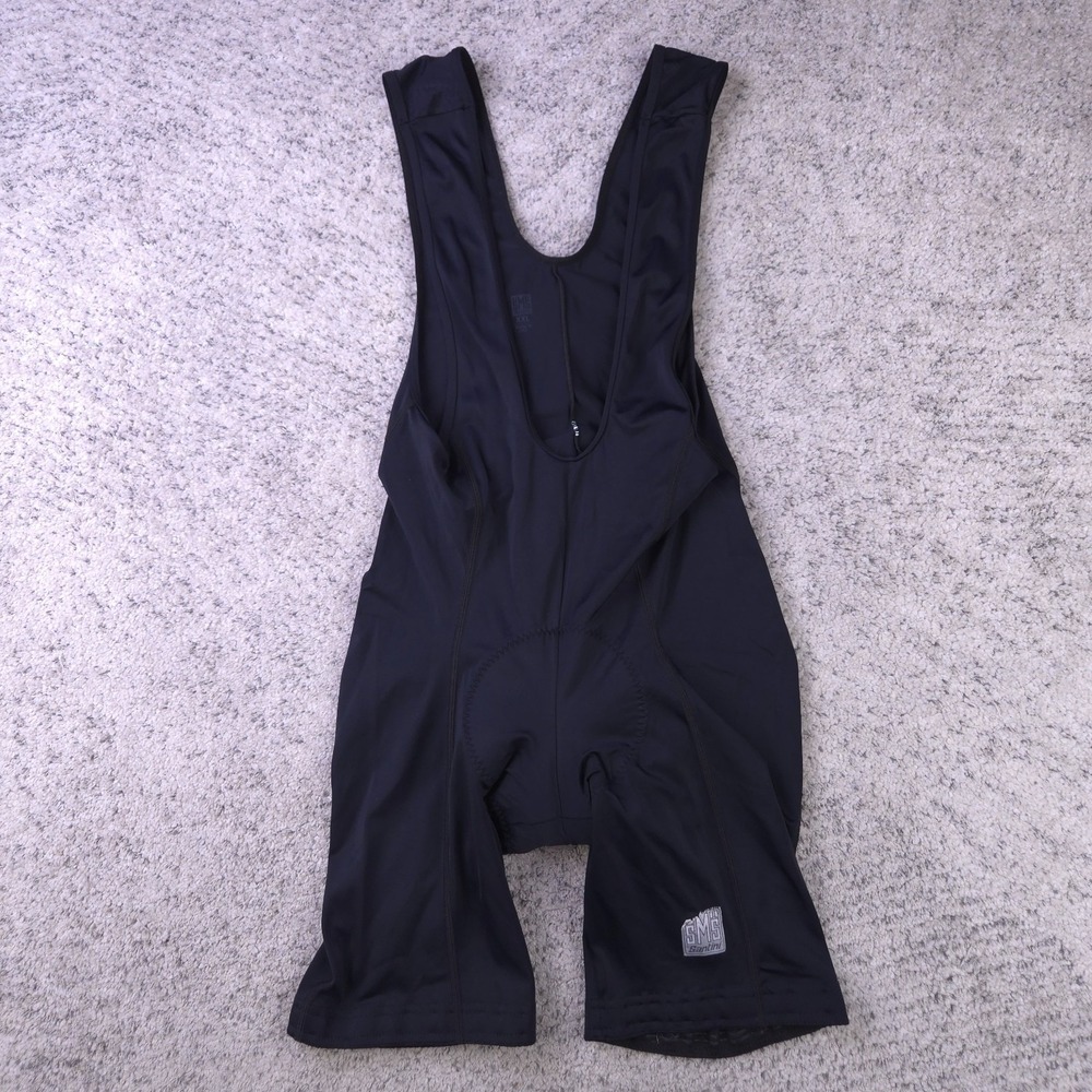 Santini SMS Bib Shorts Mens XXL Padded Cycling Made In Italy Black Biking 2XL